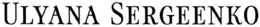 ULYANA SERGEENKO trademark