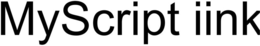 MYSCRIPT IINK trademark