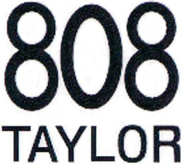 808 TAYLOR trademark