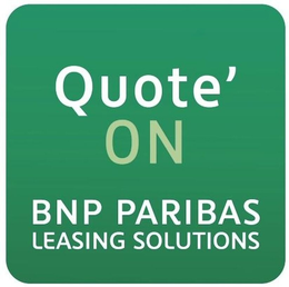 QUOTE ON' BNP PARIBAS LEASING SOLUTIONS trademark