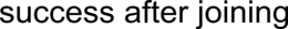 SUCCESS AFTER JOINING trademark