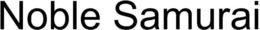 NOBLE SAMURAI trademark