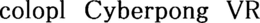 COLOPL CYBERPONG VR trademark