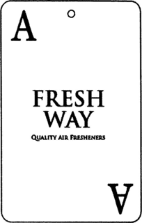 A FRESH WAY QUALITY AIR FRESHENERS trademark
