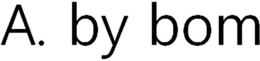 A. BY BOM trademark