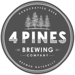 4 PINES BREWING COMPANY HANDCRAFTED BEER BREWED NATURALLY trademark