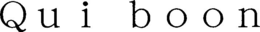 QUI BOON trademark