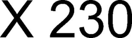 X 230 trademark