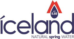 ÍCELAND NATURAL SPRING WATER PH 8.88 trademark