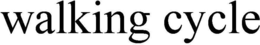 WALKING CYCLE trademark