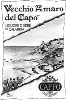 VECCHIO AMARO DEL CAPO LIQUORE D'ERBE DI CALABRIA SEMPER AD MAIORA CAFFO 1915 ANTICA DISTILLERIA 35% VOL trademark