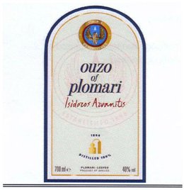 ESTABLISHED 1894 OUZO OF PLOMARI ISIDOROS ARVANITIS  ESTABLISHED 1894 1894 DISTILLED 100% PLOMARI - LESVOS PRODUCT OF GREECE 700 ML E 40% VOL trademark