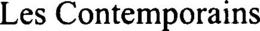 LES CONTEMPORAINS trademark