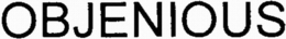 OBJENIOUS trademark
