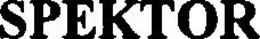 SPEKTOR trademark