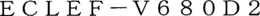 ECLEF - V680D2 trademark