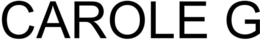 CAROLE G trademark