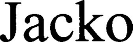 JACKO trademark