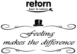 RETORN BACK TO NATURE FEELING MAKES THE DIFFERENCE trademark