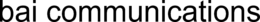 BAI COMMUNICATIONS trademark