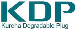 KDP KUREHA DEGRADABLE PLUG trademark