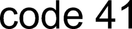 CODE 41 trademark