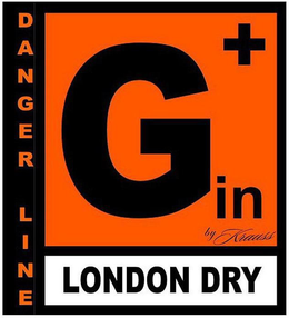 DANGER LINE GIN BY KRAUSS LONDON DRY + trademark