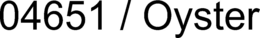 04651 / OYSTER trademark