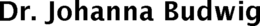 DR. JOHANNA BUDWIG trademark