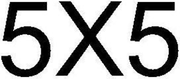 5X5 trademark