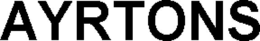 AYRTONS trademark