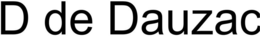 D DE DAUZAC trademark