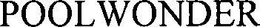 POOLWONDER trademark