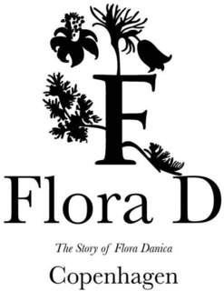 F FLORA D THE STORY OF FLORA DANICA COPENHAGEN trademark