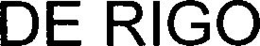 DE RIGO trademark