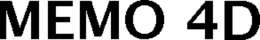 MEMO 4D trademark