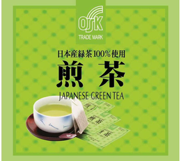 OSK TRADE MARK 100% JAPANESE GREEN TEA trademark