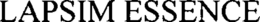LAPSIM ESSENCE trademark