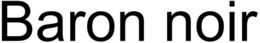 BARON NOIR trademark