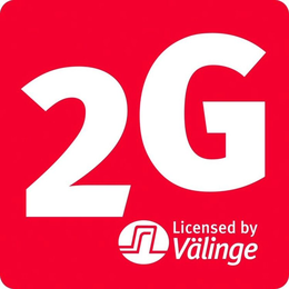 2G LICENSED BY VÄLINGE trademark