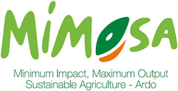 MIMOSA MINIMUM IMPACT, MAXIMUM OUTPUT SUSTAINABLE AGRICULTURE - ARDO trademark