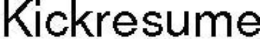 KICKRESUME trademark
