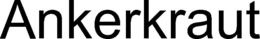 ANKERKRAUT trademark
