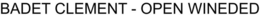 BADET CLEMENT - OPEN WINEDED trademark