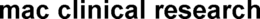 MAC CLINICAL RESEARCH trademark