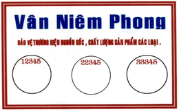 VÂN NIÊM PHONG BAO VE THUONG HLEU NGUONGOC, CHAT LUONG SAN PHAM CAC LOAI 12345, 22345,33345 trademark