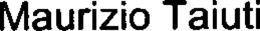 MAURIZIO TAIUTI trademark