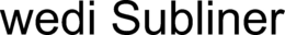 WEDI SUBLINER trademark