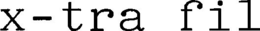 X-TRA FIL trademark