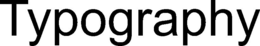 TYPOGRAPHY trademark